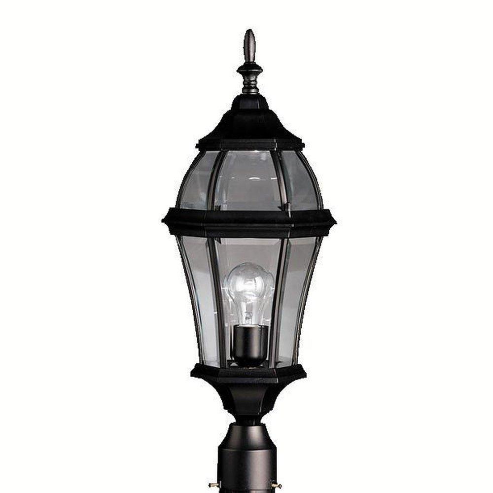 Kichler Lighting Black 24-1/4 x 9-1/4 in. 1-Light Outdoor Post Mount 