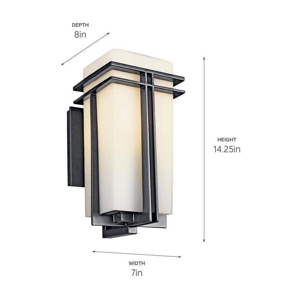 Kichler Lighting Black 100W 1-Light Medium Lantern 