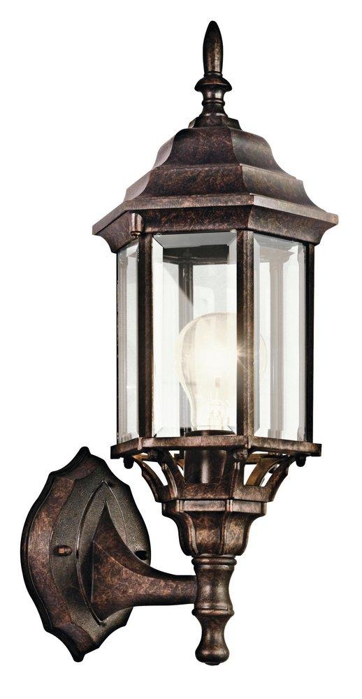 Kichler Lighting Tannery Bronze 100W Die Cast Aluminum Wall Mount Lantern 