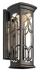 Kichler Lighting Olde Bronze 9.4W Outdoor LED Wall Lantern 