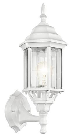 100W Die Cast Aluminum Wall Mount Lantern in White
