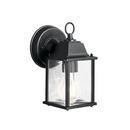 Kichler Lighting Black 4-3/4 in. 100W 1-Light Outdoor Wall Lantern 