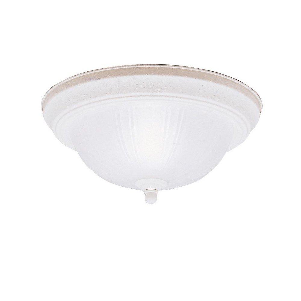 Kichler Lighting Stucco White 60W 2-Light Ceiling Light Fixture 