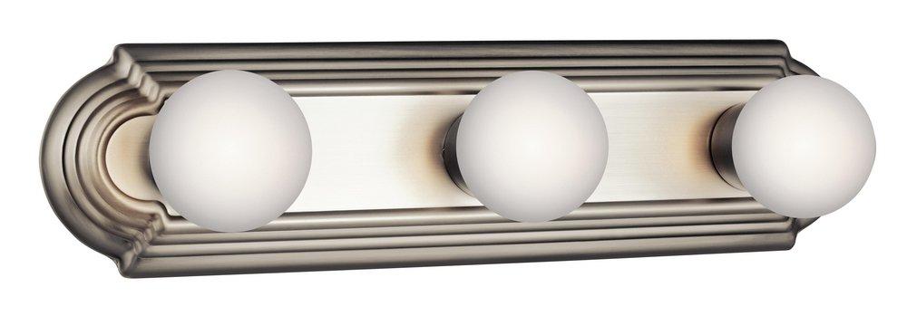 Kichler Lighting Brushed Nickel 60W 3-Light Bath Vanity Fixture 