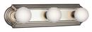 Kichler Lighting Brushed Nickel 60W 3-Light Bath Vanity Fixture 