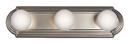 Kichler Lighting Brushed Nickel 60W 3-Light Bath Vanity Fixture 