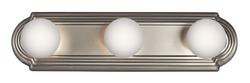 60W 3-Light Bath Vanity Fixture in Brushed Nickel