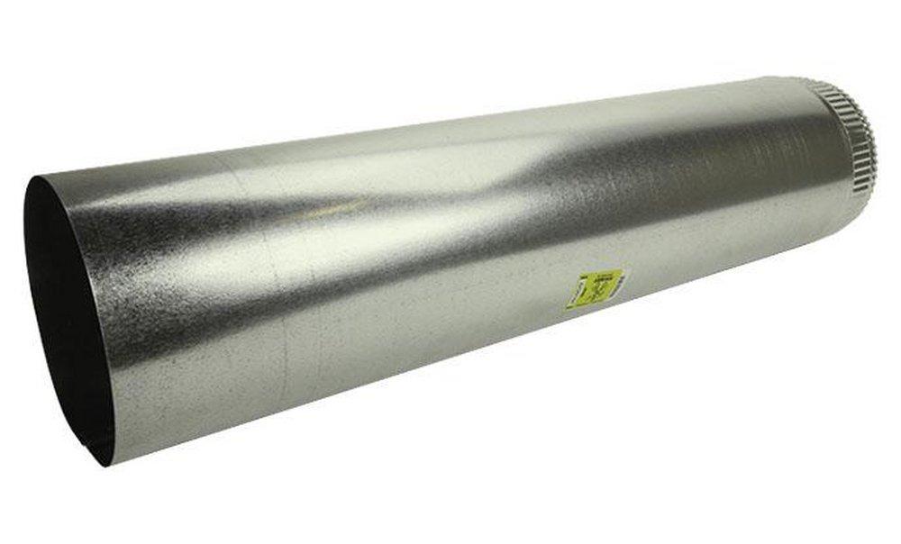 Greenseam Industries 5 ft. 26 ga Galvanized Steel Round Duct Pipe 