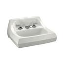 Vitreous China Lavatory Sink with 8 in. Centerset Faucet  White