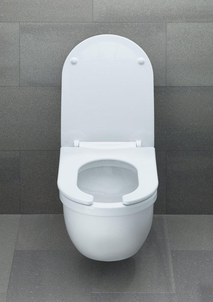 Duravit White Elongated Open Front Toilet Seat 