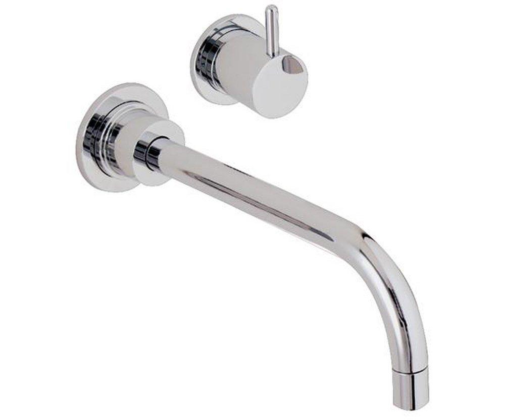 California Faucets California Energy Commission Registered Single Handle Wall Mount Bathroom Sink Faucet Trim Polished Chrome 