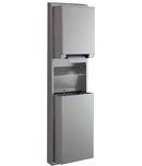Bobrick Satin Stainless Steel Convertible Automatic Roll Towel Dispenser or Waste Receptacle 