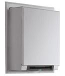 Bobrick Satin Stainless Steel Universal Semi-Recessed Roll Towel Dispenser Equipped with LED Light 