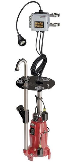 2 hp 208/230V Horizontal Grinder Pump with 10 ft. Cord