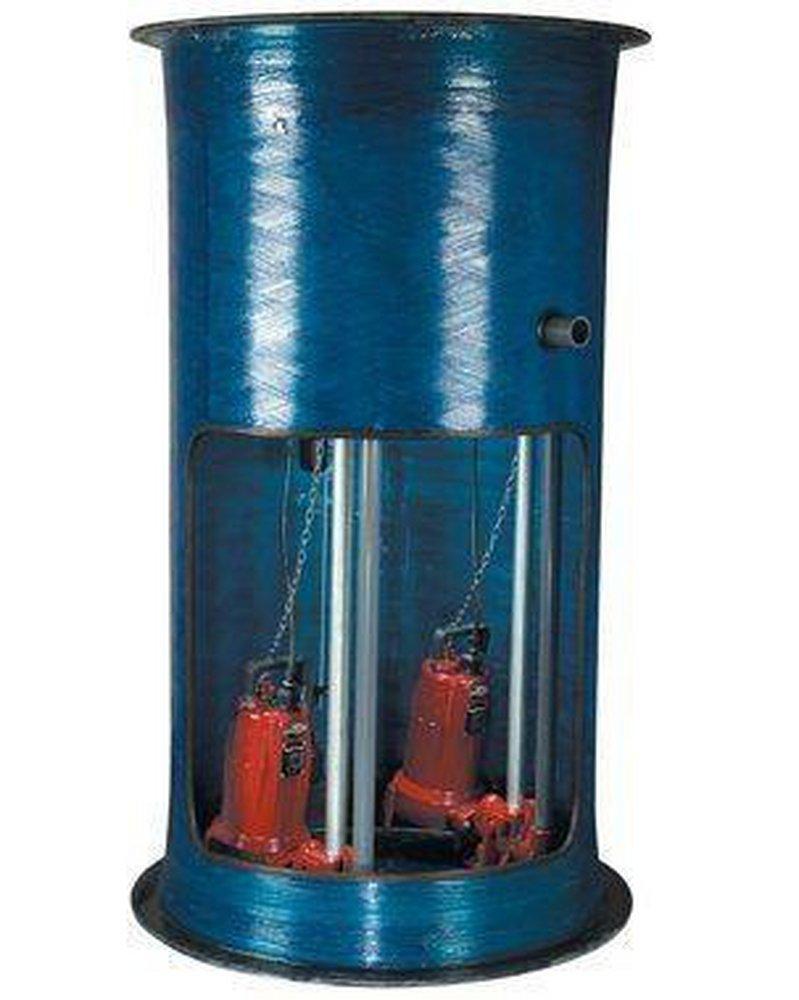 Liberty Pumps 36 in. Hub Fiberglass Basin with Anti-Float for D3672LSG202-48 Grinder Pump 