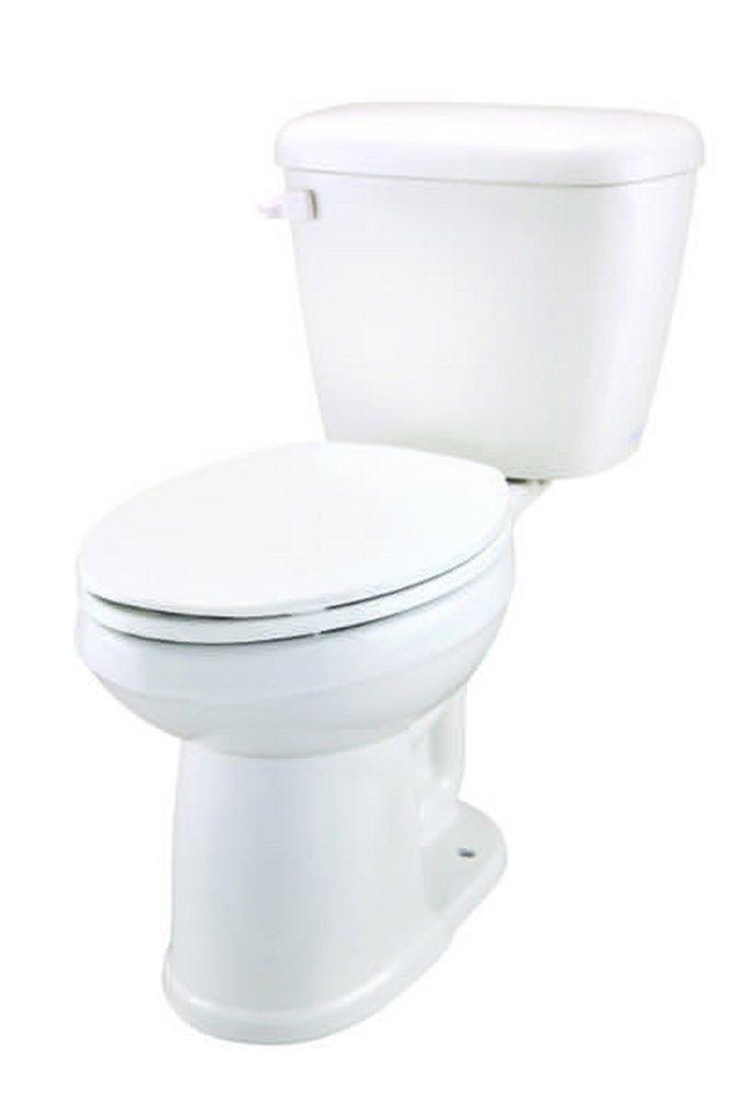 Gerber Plumbing White 1.6 gpf Elongated Floor Mount Two Piece Toilet Bowl 