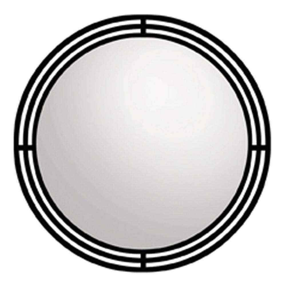 Native Trails Black Wrought Iron Round Mirror 