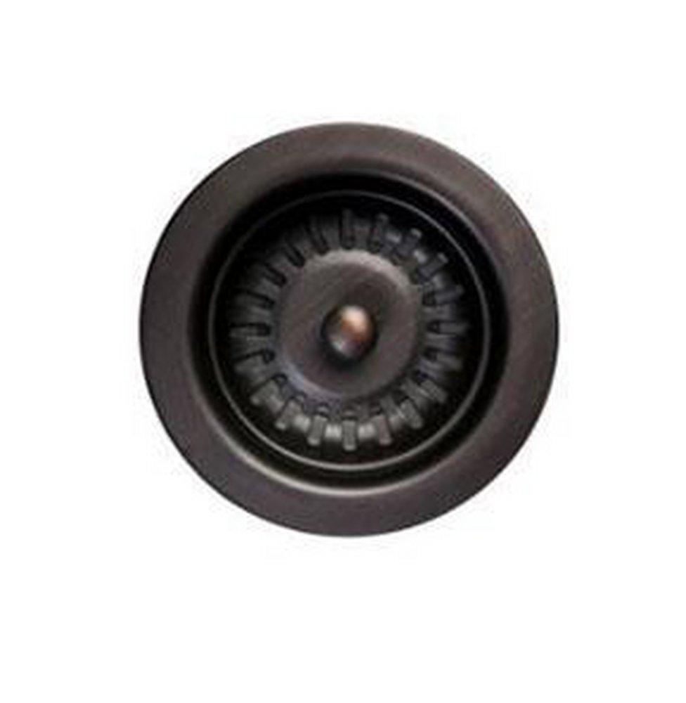 Premier Copper Products Oil Rubbed Bronze 3.5 in. Brass Kitchen Sink Basket Strainer 