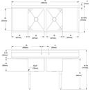 Elkay No. 4 74X30 2 Hole Double Bowl Stainless Steel SCUL SINK 