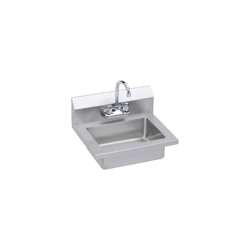 Elkay Stainless Steel 1-Bowl Wall Mount Hand Sink 