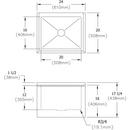 Elkay Stainless Steel 24 x 20 in. Mop Basin 