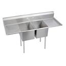 70X26 2 Hole Double Bowl Stainless Steel SCUL SINK 