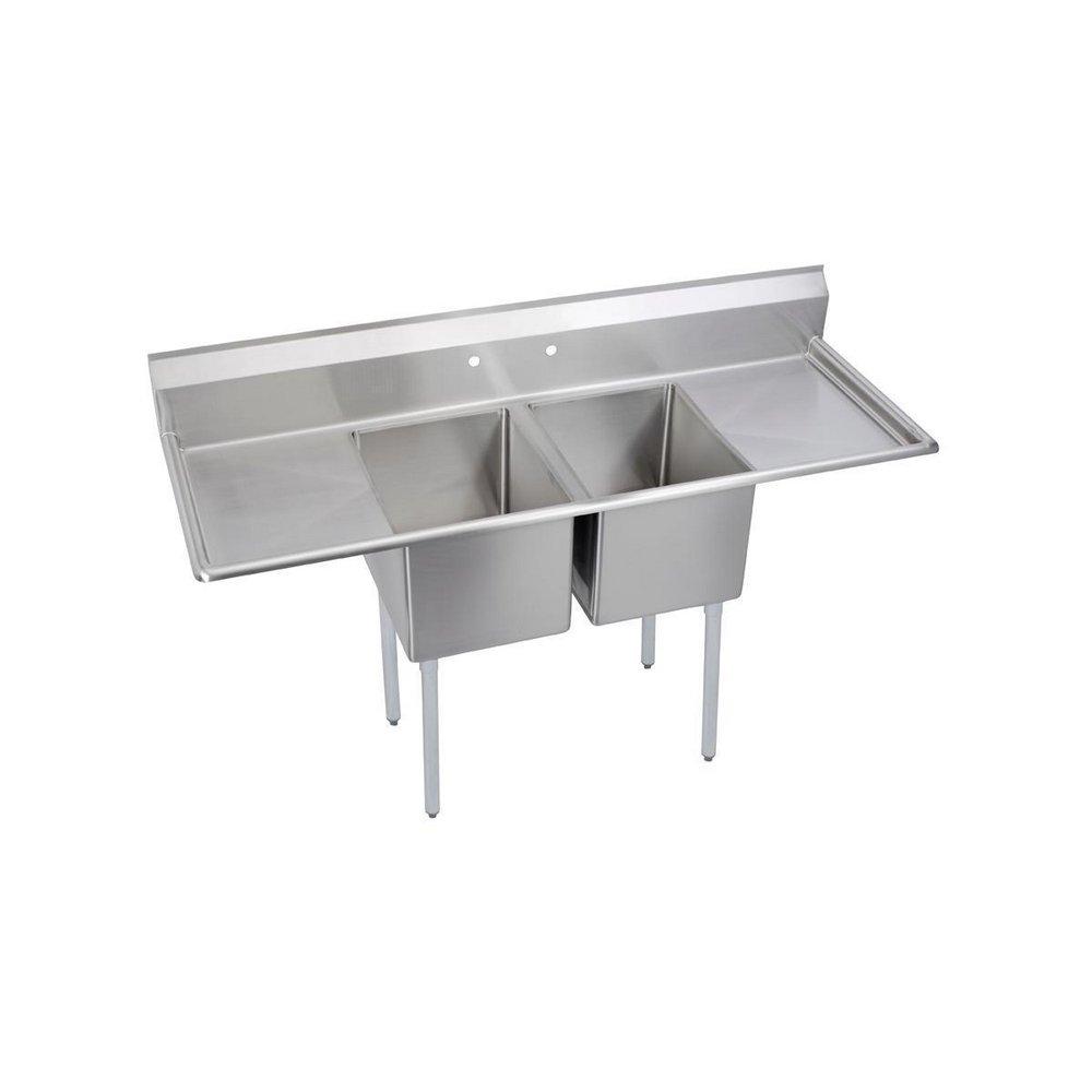 Elkay No. 4 70X26 2 Hole Double Bowl Stainless Steel SCUL SINK 