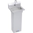 18 x 14-1/2 in. 1-Bowl 1 Hole Floor Mount Pedestal Commercial Hand 300 Sink in Stainless Steel