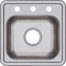 Elkay Stainless Steel 18 x 14-1/2 in. 1-Bowl 1 Hole Floor Mount Pedestal Commercial Hand 300 Sink 