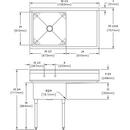 Elkay Stainless Steel 50-1/2 x 29-4/5 in. 1-Bowl 2 Hole Scullery Sink 