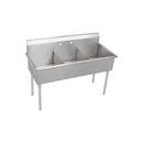 Elkay No. 4 2-Hole 3-Bowl Floor Mount Utility Sink 