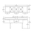 Elkay Stainless Steel 2 Hole Service Sink 