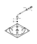 GROHE StarLight&reg; Chrome Single Function Rain Showerhead 