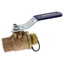 1/2 x 3/4 in. DZR Bronze Full Port NPT x Hose 600# Ball Valve