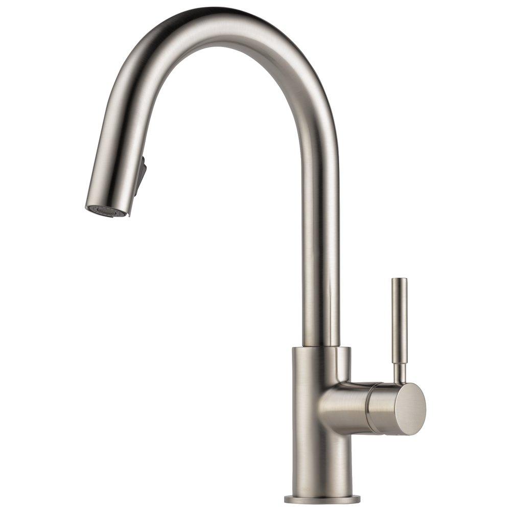 Brizo Stainless Single Handle Pull Down Kitchen Faucet 