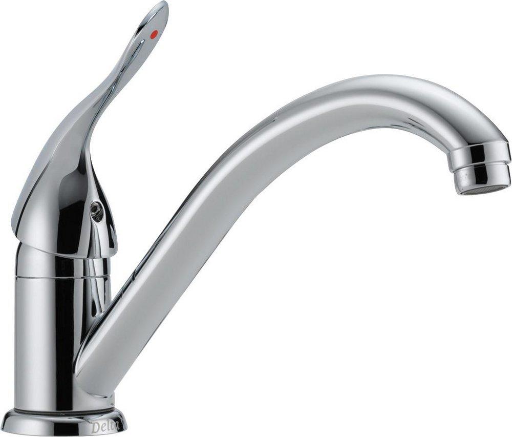 Delta Faucet Chrome Single Handle Lever Deck Mount Service Faucet 