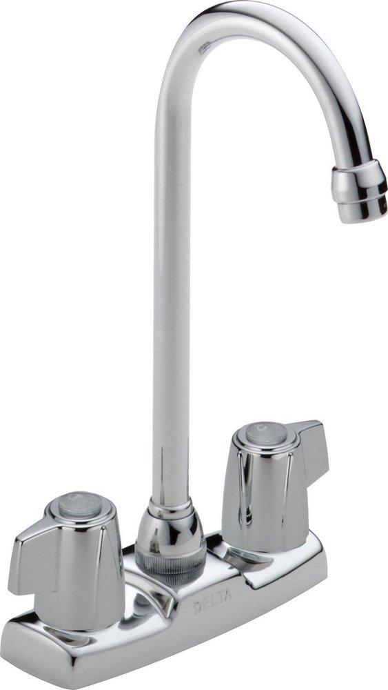 Delta Faucet Chrome Two Handle Knob Handle Bar Faucet 