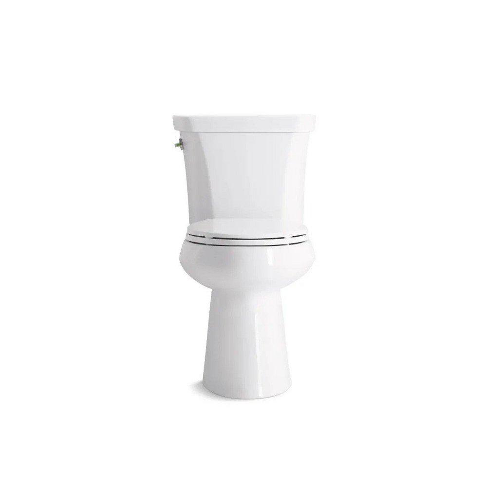 KOHLER White Plastic Elongated Closed Front With Cover Toilet Seat 