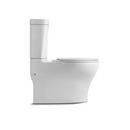 KOHLER White Plastic Elongated Closed Front With Cover Toilet Seat 