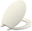 Round Closed Front Toilet Seat in Biscuit