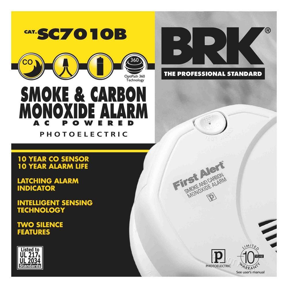 First Alert White AC/DC Smoke/Carbon Monoxide Combo Alarm 