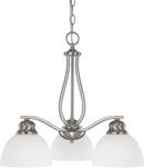 Capital Lighting Brushed Nickel 100W 3-Light Medium E-26 Incandescent Chandelier 