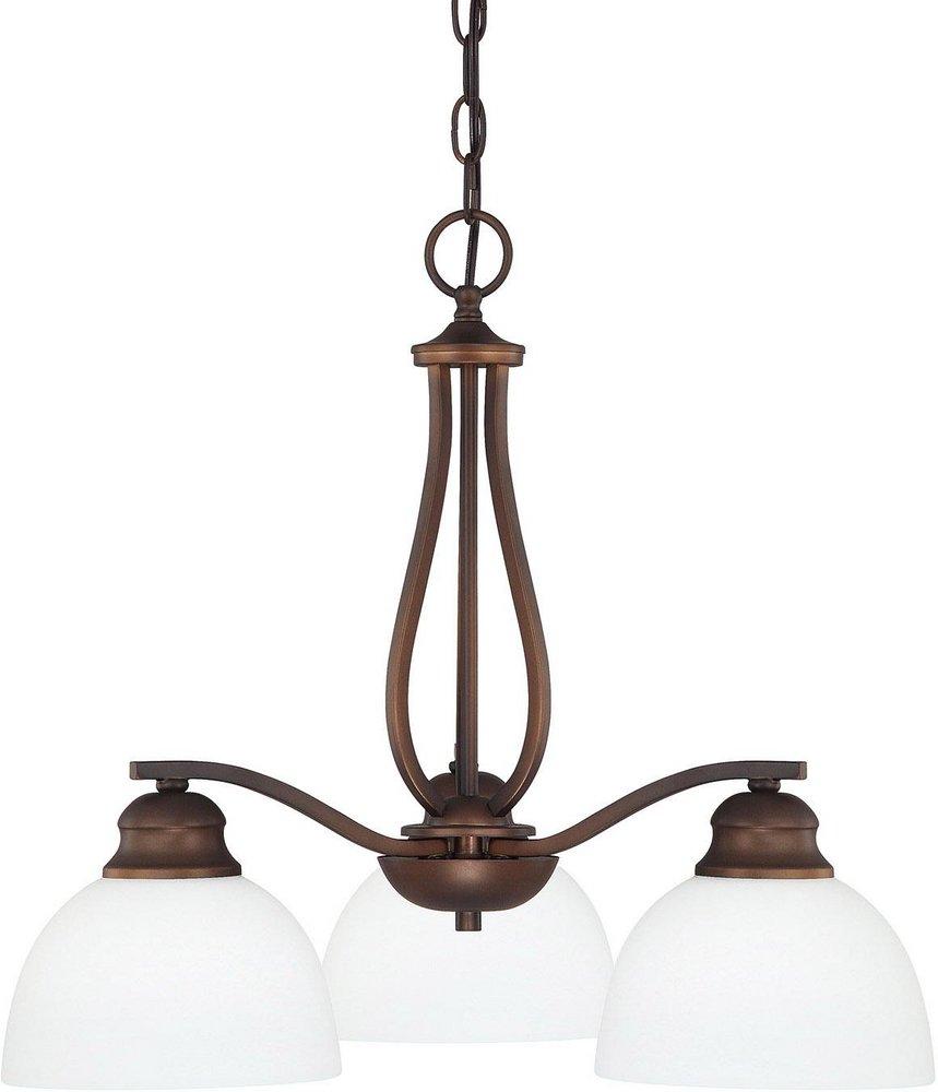 Capital Lighting Burnished Bronze 100W 3-Light Medium E-26 Incandescent Chandelier 