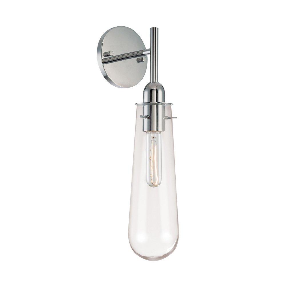 SONNEMAN Polished Chrome 1-Light Wall Sconce 