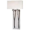 60W 2-Light Candelabra E-12 Wall Sconce in Polished Nickel