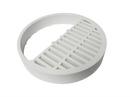 Sioux Chief White PVC Round Floor Sink with Open Half Strainer 