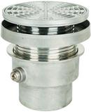 4 in. No Hub Floor Drain Assembly with 6-1/2 in. Round 304 Stainless Steel Grate