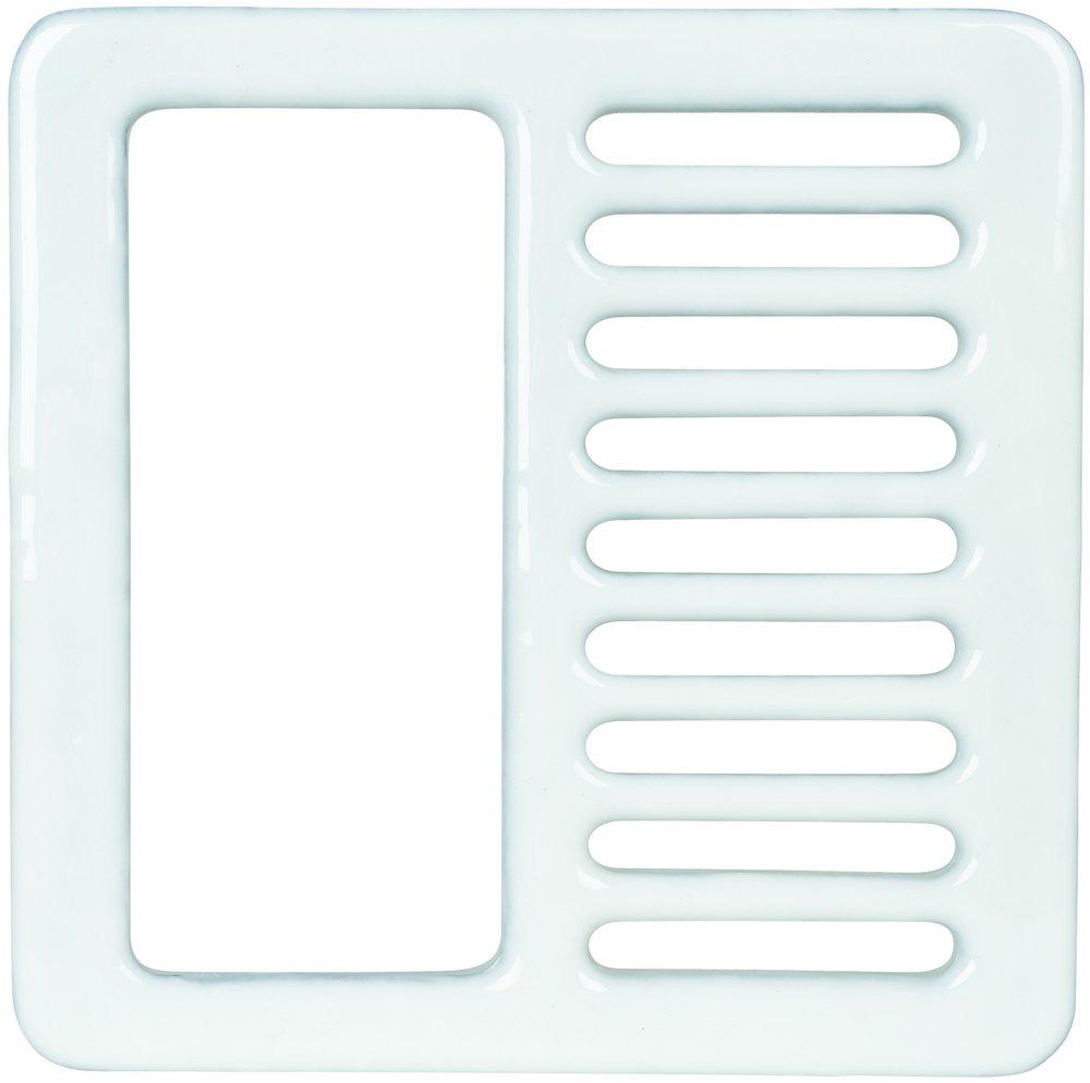 Sioux Chief Open- Half Porcelain Coated Cast Iron Grate 