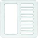 Sioux Chief Open- Half Porcelain Coated Cast Iron Grate 