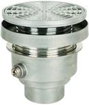 Sioux Chief No Hub Floor Drain Assembly with 6-1/2 in. Round 304 Stainless Steel Grate 